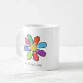 EINE FARBHAFTE TAGESBlume Kaffeetasse (Vorderseite Links)