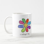 EINE FARBHAFTE TAGESBlume Kaffeetasse (Links)