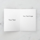 Eine farbige Grußkarte Dankeskarte (Innenseite)