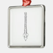 EINE FARBSPANNE ORNAMENT AUS METALL (Links)