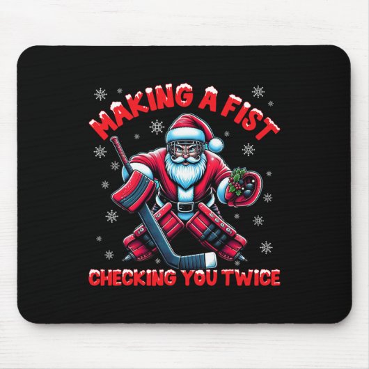Eine Faust machen, dich zweimal überprüfen, Eishoc Mousepad (Vorne)