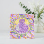 Eine Featherkatze (Stehend Vorderseite)