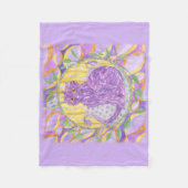 Eine Featherkatze Fleecedecke (Vorderseite)