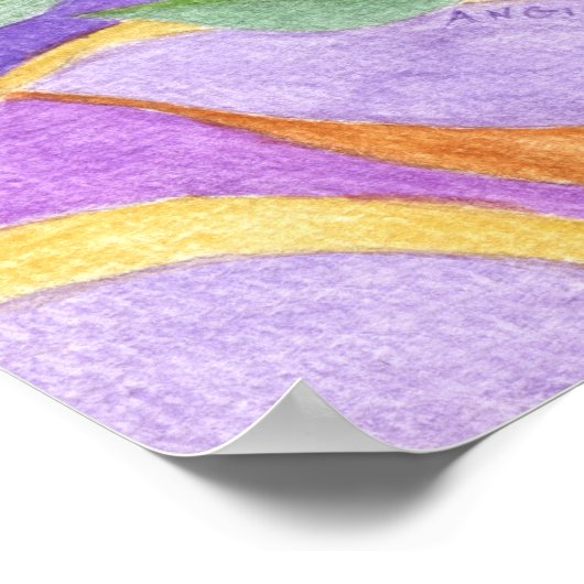 Eine Featherkatze Poster (Ecke)