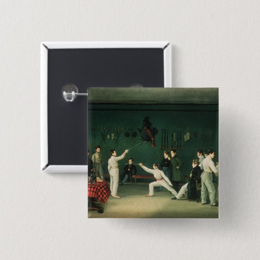 Eine fechtende Szene, 1827 Button (Vorne & Hinten)