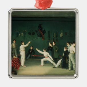 Eine fechtende Szene, 1827 Ornament Aus Metall