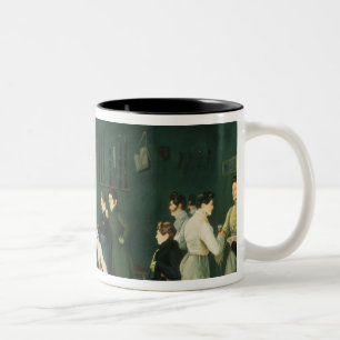 Eine fechtende Szene, 1827 Zweifarbige Tasse