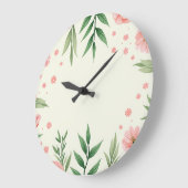 eine federnde, blumengemalte Uhr (Winkel)