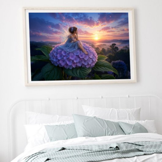 Eine Fee begrüßt den Morgen Poster