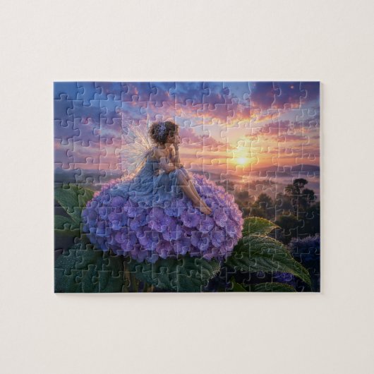 Eine Fee begrüßt den Morgen Puzzle (Horizontal)