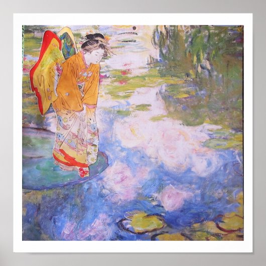 Eine Fee - Collage-Kunst Poster (Vorne)