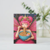 Eine Fee, die Ramen isst Postkarte (Stehend Vorderseite)