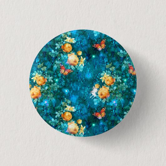 Eine Fee im Garten Serie Design 11 Button (Vorderseite)