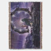 Eine Fee und ein dunkler Wolf Decke (Vorderseite Vertikal)