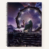 Eine Fee und ein dunkler Wolf Notizblock (Vorderseite)