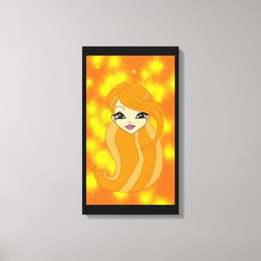 Eine Fee-Welt-Leinwand Leinwanddruck (Vorderseite)