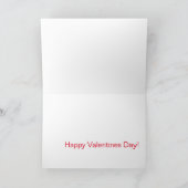 Eine fehlerhafte Valentinkarte Karte (Innenseite)