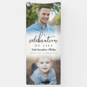 Eine Feier des Lebens zwei Fotos Banner (Vertikal)