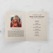 Eine Feier zum Foto-Gedenkprogramm Programm (Innenseite)