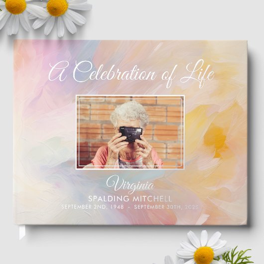 Eine Feier zum Gedenkgottesdienst zur Beerdigung d Gästebuch