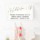 Eine Feier zum Thema "Life Gold Handwriting Typogr Banner (Insitu)