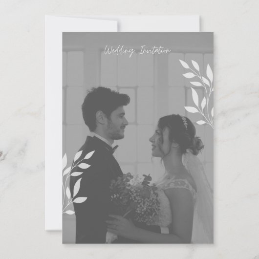 Eine Feier zur Liebe: Einladung zur Hochzeit (Rückseite)