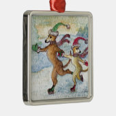 Eine Feiertagstradition - Skaten Silbernes Ornament (Rechts)