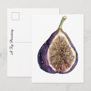 Eine Feigenmalerei Postkarte