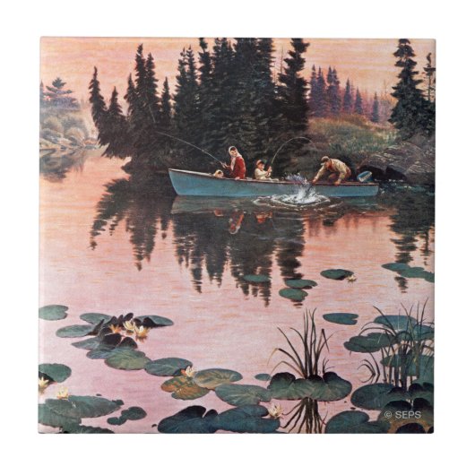 Eine feine Fahne von John Clymer Fliese (Vorderseite)