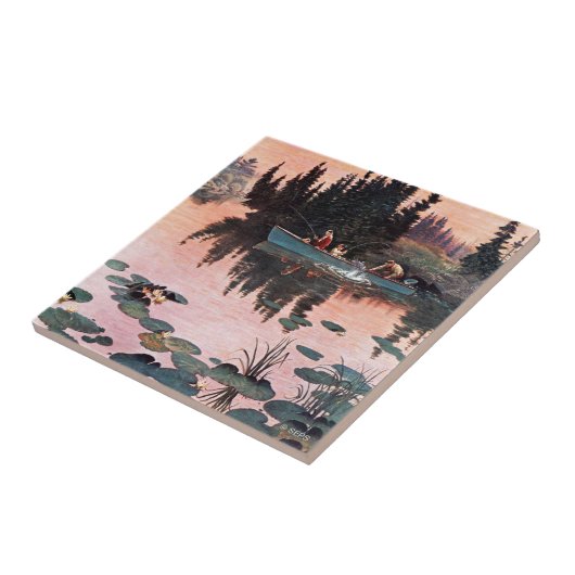 Eine feine Fahne von John Clymer Fliese (Seite)