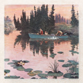 Eine feine Fahne von John Clymer Glasuntersetzer (Vorderseite)