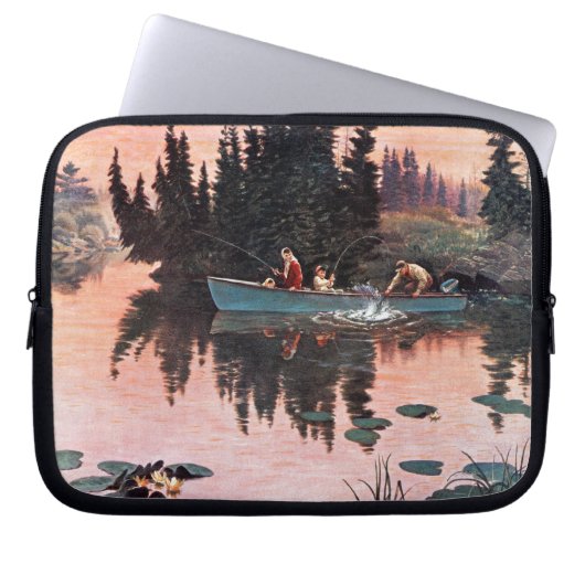 Eine feine Fahne von John Clymer Laptopschutzhülle (Vorderseite)