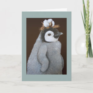 Eine feine südliche Pinguin-Feiertagskarte Feiertagskarte