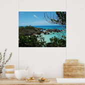 Eine felsige Bermuda Cove Poster (Küche)