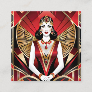 Eine Female ist eine gefährliche und verführerisch Quadratische Visitenkarte