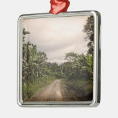 Eine Ferndschungelstraße Silbernes Ornament (Links)