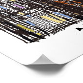 Eine fertige Kunst der Mauer Poster (Ecke)