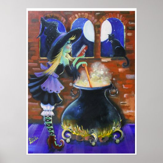 Eine festliche Hexenbraue Poster (Vorne)