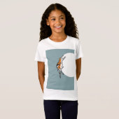 Eine fette Tricolor Funny Cat T-Shirt (Vorne ganz)