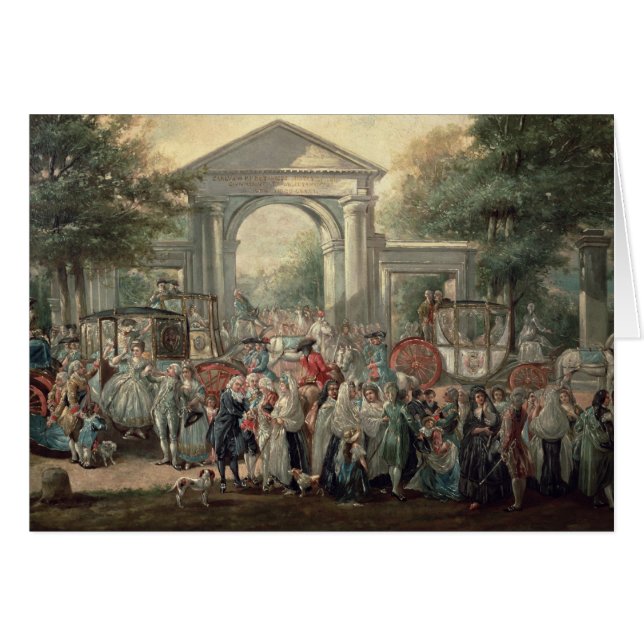 Eine Fiesta in einem botanischen Garten, 1775 (Vorderseite (Horizontal))