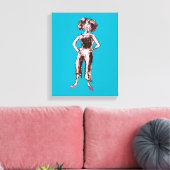 Eine Figur Leinwanddruck (Insitu (Wohnzimmer))