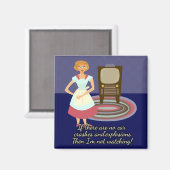 Eine filmliebende Hausfrau Magnet (Vorderseite/Rückseite)