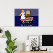 Eine filmliebende Hausfrau Poster (Heimbüro)