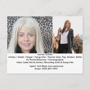 Eine Filmschauspielerin Laurah Guillen Film Compos Postkarte