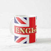 Eine Flagge der Union mit England darüber Kaffeetasse (Vorderseite Links)