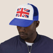 Eine Flagge der Union. Truckerkappe (Beispiel)