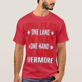 Eine Flagge ein Land ein Herz eine Hand eine Natio T-Shirt