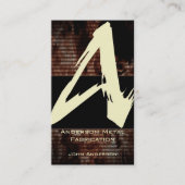 Eine Flame Monogram-Visitenkarte Visitenkarte (Vorderseite)