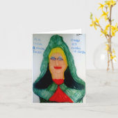 Eine Flamme einer Frau (Irisch-Gälisch) Notecard Karte (Gelbe Blume)