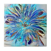 Eine Flasche Blauer Keramik Fliese (Vorderseite)